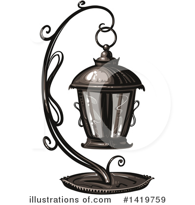 Royalty-Free (RF) Lantern Clipart Illustration by merlinul - Stock Sample #1419759