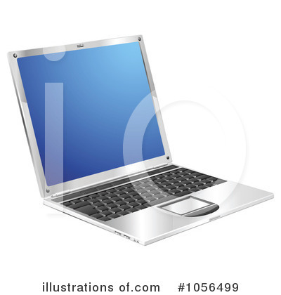 Royalty-Free (RF) Laptop Clipart Illustration by AtStockIllustration - Stock Sample #1056499