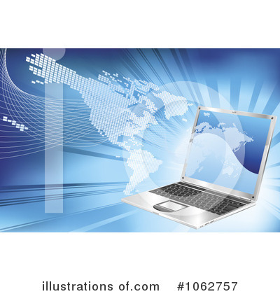 Royalty-Free (RF) Laptop Clipart Illustration by AtStockIllustration - Stock Sample #1062757