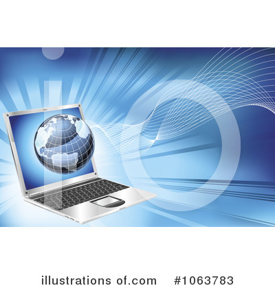 Royalty-Free (RF) Laptop Clipart Illustration by AtStockIllustration - Stock Sample #1063783