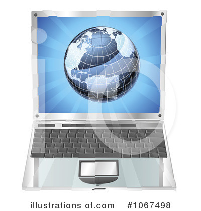 Royalty-Free (RF) Laptop Clipart Illustration by AtStockIllustration - Stock Sample #1067498