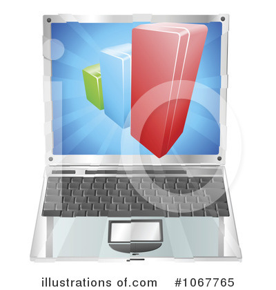 Royalty-Free (RF) Laptop Clipart Illustration by AtStockIllustration - Stock Sample #1067765
