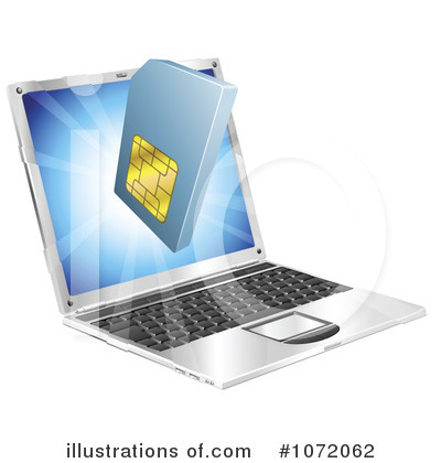 Royalty-Free (RF) Laptop Clipart Illustration by AtStockIllustration - Stock Sample #1072062