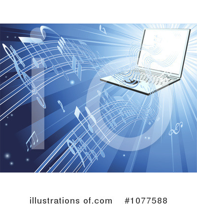 Royalty-Free (RF) Laptop Clipart Illustration by AtStockIllustration - Stock Sample #1077588