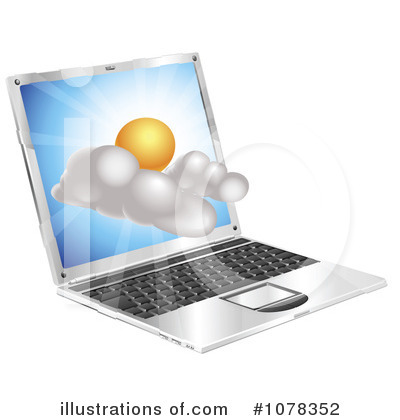 Royalty-Free (RF) Laptop Clipart Illustration by AtStockIllustration - Stock Sample #1078352