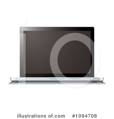 Royalty-Free (RF) Laptop Clipart Illustration by michaeltravers - Stock Sample #1094708