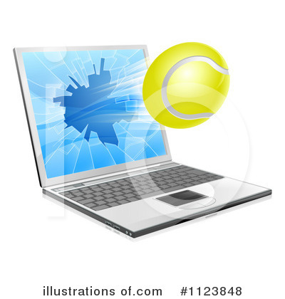 Royalty-Free (RF) Laptop Clipart Illustration by AtStockIllustration - Stock Sample #1123848