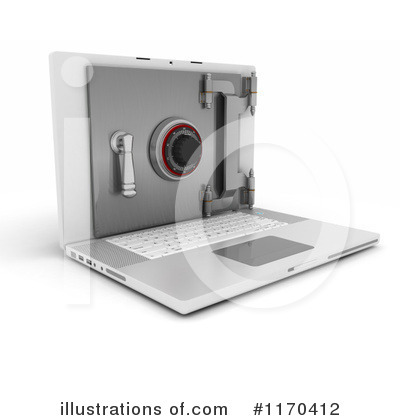 Royalty-Free (RF) Laptop Clipart Illustration by KJ Pargeter - Stock Sample #1170412