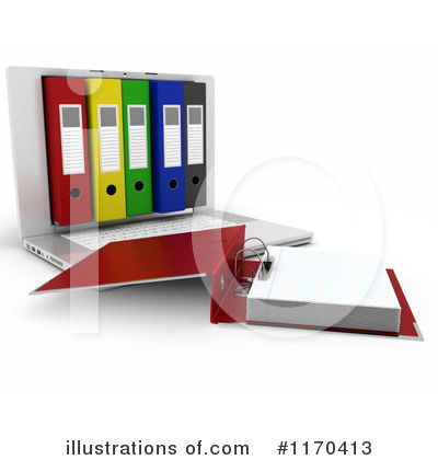 Royalty-Free (RF) Laptop Clipart Illustration by KJ Pargeter - Stock Sample #1170413