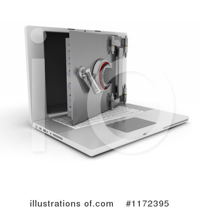 Royalty-Free (RF) Laptop Clipart Illustration by KJ Pargeter - Stock Sample #1172395