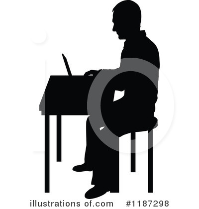 Royalty-Free (RF) Laptop Clipart Illustration by Maria Bell - Stock Sample #1187298
