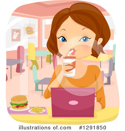 Royalty-Free (RF) Laptop Clipart Illustration by BNP Design Studio - Stock Sample #1291850