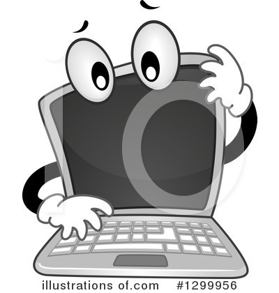 Royalty-Free (RF) Laptop Clipart Illustration by BNP Design Studio - Stock Sample #1299956