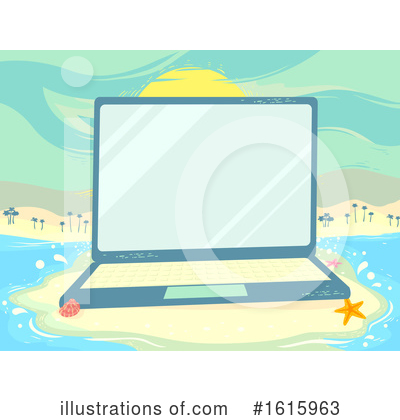 Royalty-Free (RF) Laptop Clipart Illustration by BNP Design Studio - Stock Sample #1615963