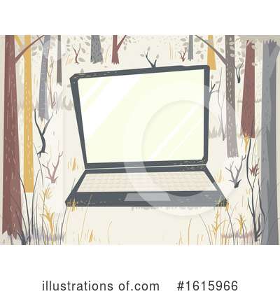 Royalty-Free (RF) Laptop Clipart Illustration by BNP Design Studio - Stock Sample #1615966