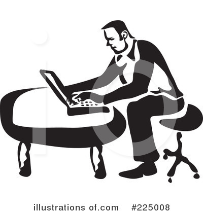 Royalty-Free (RF) Laptop Clipart Illustration by Prawny - Stock Sample #225008