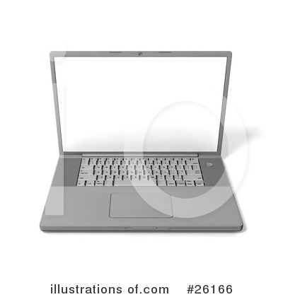 Royalty-Free (RF) Laptop Clipart Illustration by KJ Pargeter - Stock Sample #26166