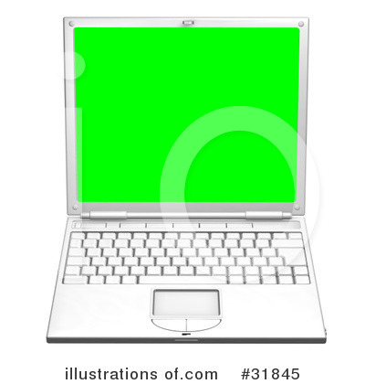Royalty-Free (RF) Laptop Clipart Illustration by AtStockIllustration - Stock Sample #31845