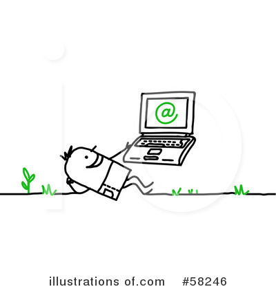 Royalty-Free (RF) Laptop Clipart Illustration by NL shop - Stock Sample #58246