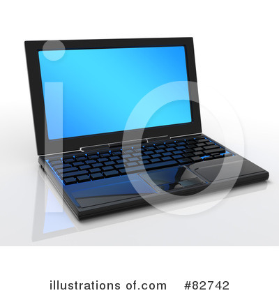 Royalty-Free (RF) Laptop Clipart Illustration by Tonis Pan - Stock Sample #82742