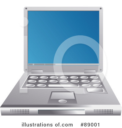 Royalty-Free (RF) Laptop Clipart Illustration by Prawny - Stock Sample #89001