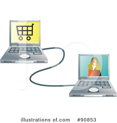 Royalty-Free (RF) Laptop Clipart Illustration by Prawny - Stock Sample #90853