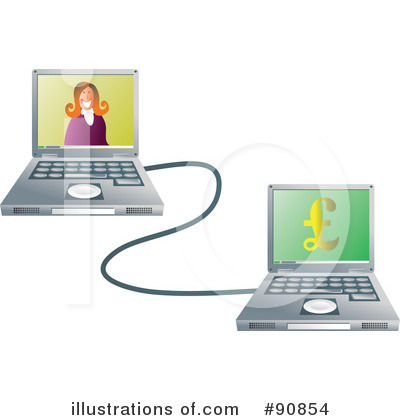 Royalty-Free (RF) Laptop Clipart Illustration by Prawny - Stock Sample #90854