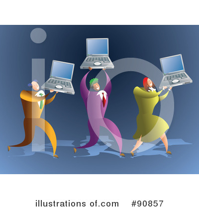 Royalty-Free (RF) Laptop Clipart Illustration by Prawny - Stock Sample #90857