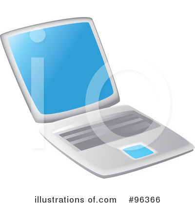 Royalty-Free (RF) Laptop Clipart Illustration by Rasmussen Images - Stock Sample #96366