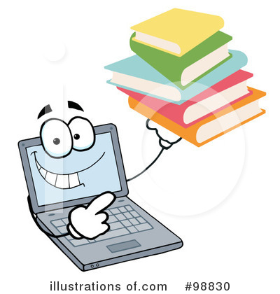 Royalty-Free (RF) Laptop Clipart Illustration by Hit Toon - Stock Sample #98830