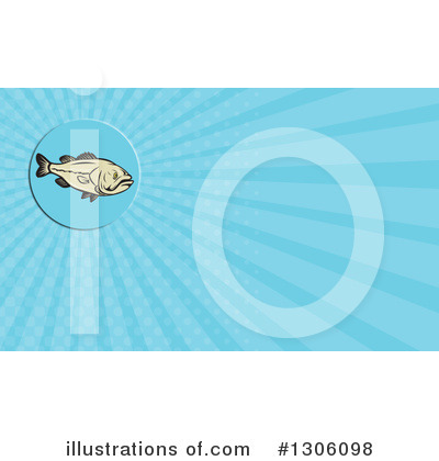 Royalty-Free (RF) Largemouth Bass Clipart Illustration by patrimonio - Stock Sample #1306098