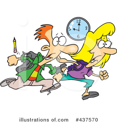 Running Late Clipart #437570 by toonaday