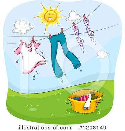 Royalty-Free (RF) Laundry Clipart Illustration by BNP Design Studio - Stock Sample #1208149
