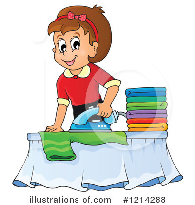 Royalty-Free (RF) Laundry Clipart Illustration by visekart - Stock Sample #1214288