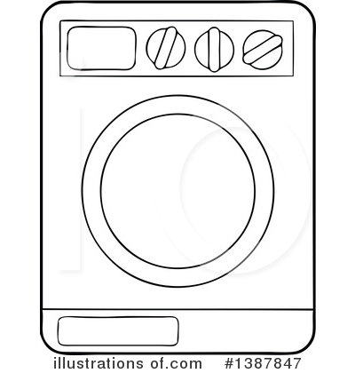 Royalty-Free (RF) Laundry Clipart Illustration by visekart - Stock Sample #1387847
