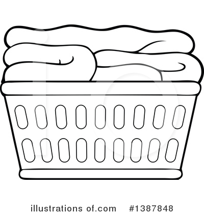Royalty-Free (RF) Laundry Clipart Illustration by visekart - Stock Sample #1387848