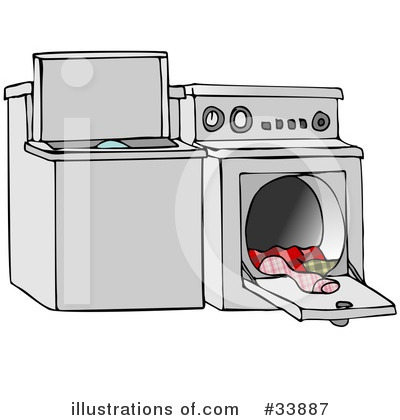 Royalty-Free (RF) Laundry Clipart Illustration by djart - Stock Sample #33887