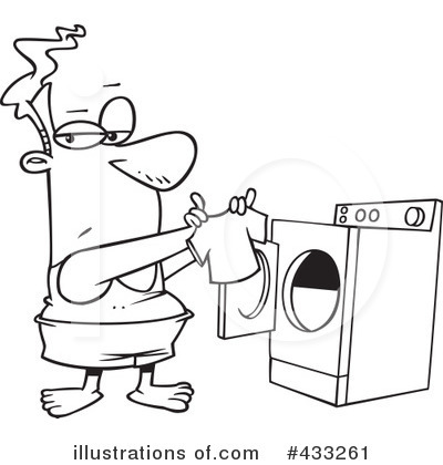 Royalty-Free (RF) Laundry Clipart Illustration by toonaday - Stock Sample #433261