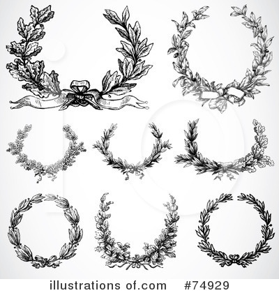 Laurel Wreath Clipart #74929 by BestVector