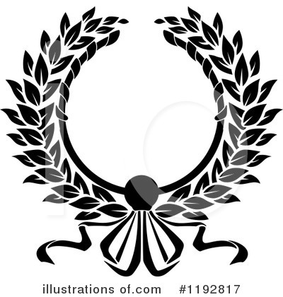 Royalty-Free (RF) Laurel Wreath Clipart Illustration by Vector Tradition SM - Stock Sample #1192817