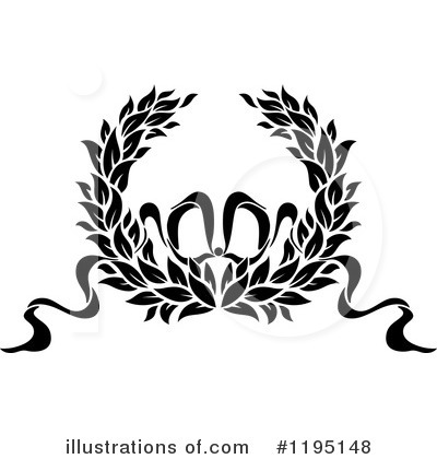 Royalty-Free (RF) Laurel Wreath Clipart Illustration by Vector Tradition SM - Stock Sample #1195148