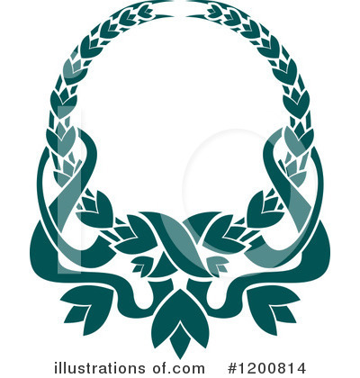 Royalty-Free (RF) Laurel Wreath Clipart Illustration by Vector Tradition SM - Stock Sample #1200814
