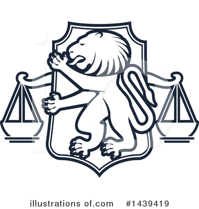 Scales Of Justice Clipart #1439419 by Vector Tradition SM