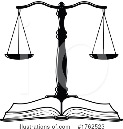 Scales Of Justice Clipart #1762523 by Vector Tradition SM