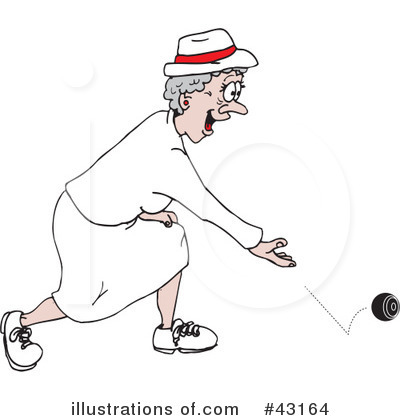 Royalty-Free (RF) Lawn Bowls Clipart Illustration by Dennis Holmes Designs - Stock Sample #43164