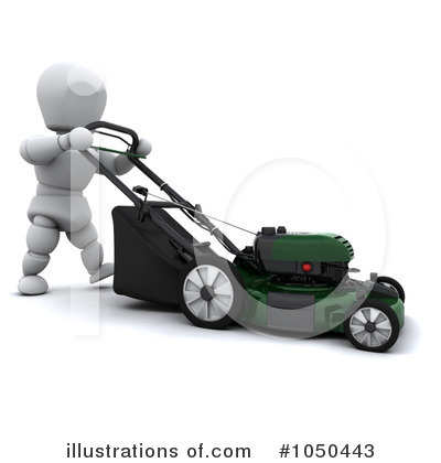 Royalty-Free (RF) Lawn Mower Clipart Illustration by KJ Pargeter - Stock Sample #1050443