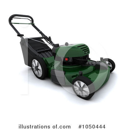 Royalty-Free (RF) Lawn Mower Clipart Illustration by KJ Pargeter - Stock Sample #1050444