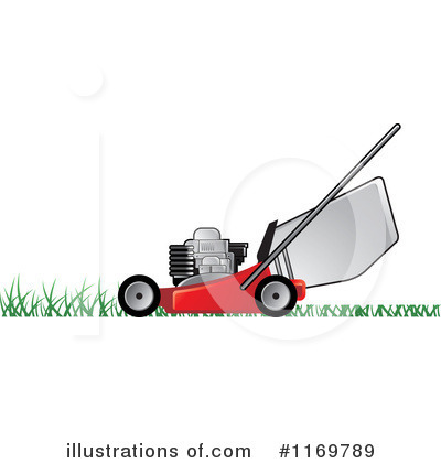 Royalty-Free (RF) Lawn Mower Clipart Illustration by Lal Perera - Stock Sample #1169789
