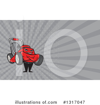 Royalty-Free (RF) Lawn Mower Clipart Illustration by patrimonio - Stock Sample #1317047