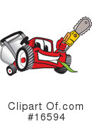 Lawn Mower Clipart #16594 by Mascot Junction